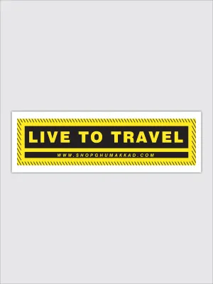 Live To Travel | Laptop / Car Sticker