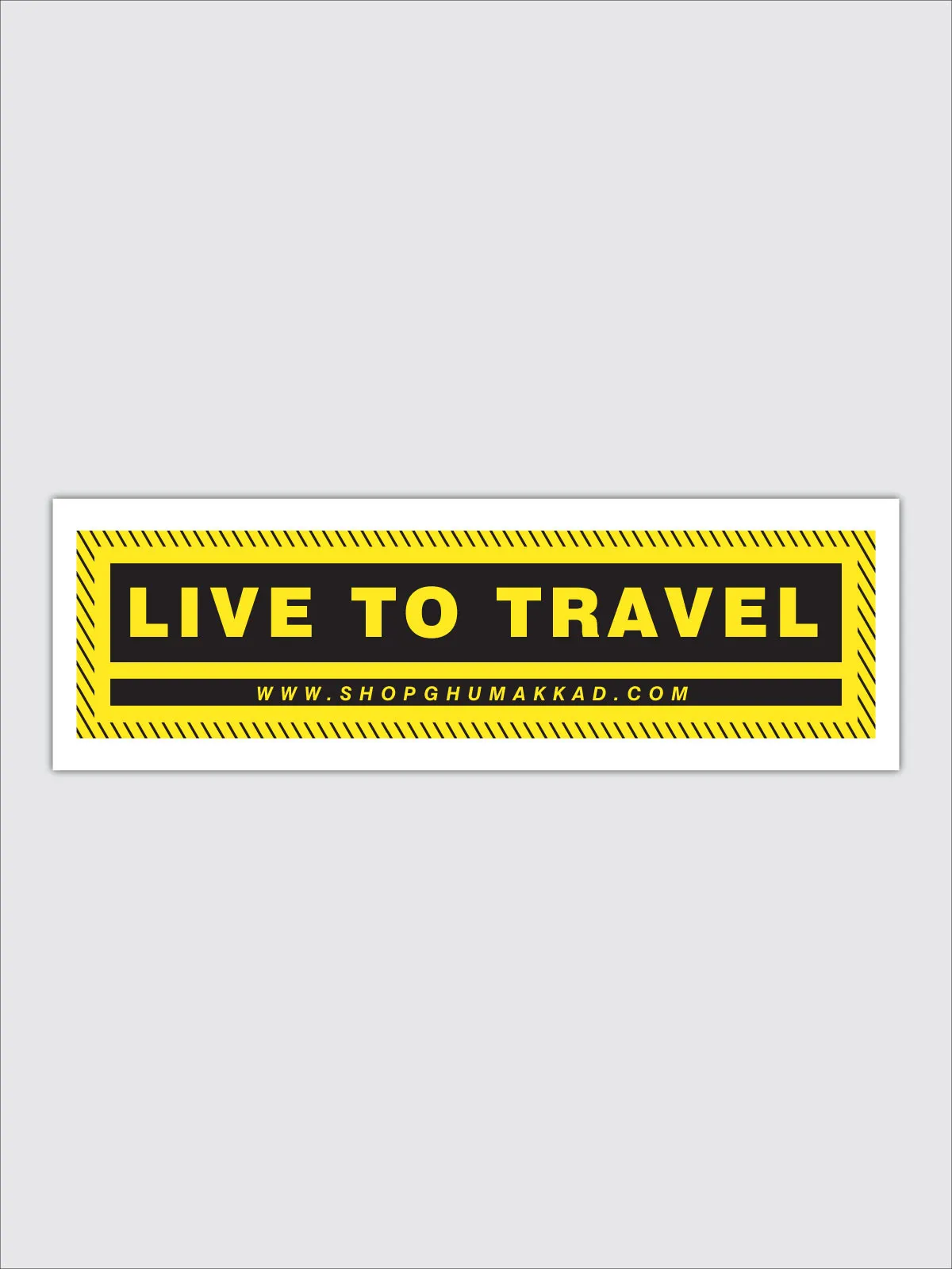 Live To Travel | Laptop / Car Sticker