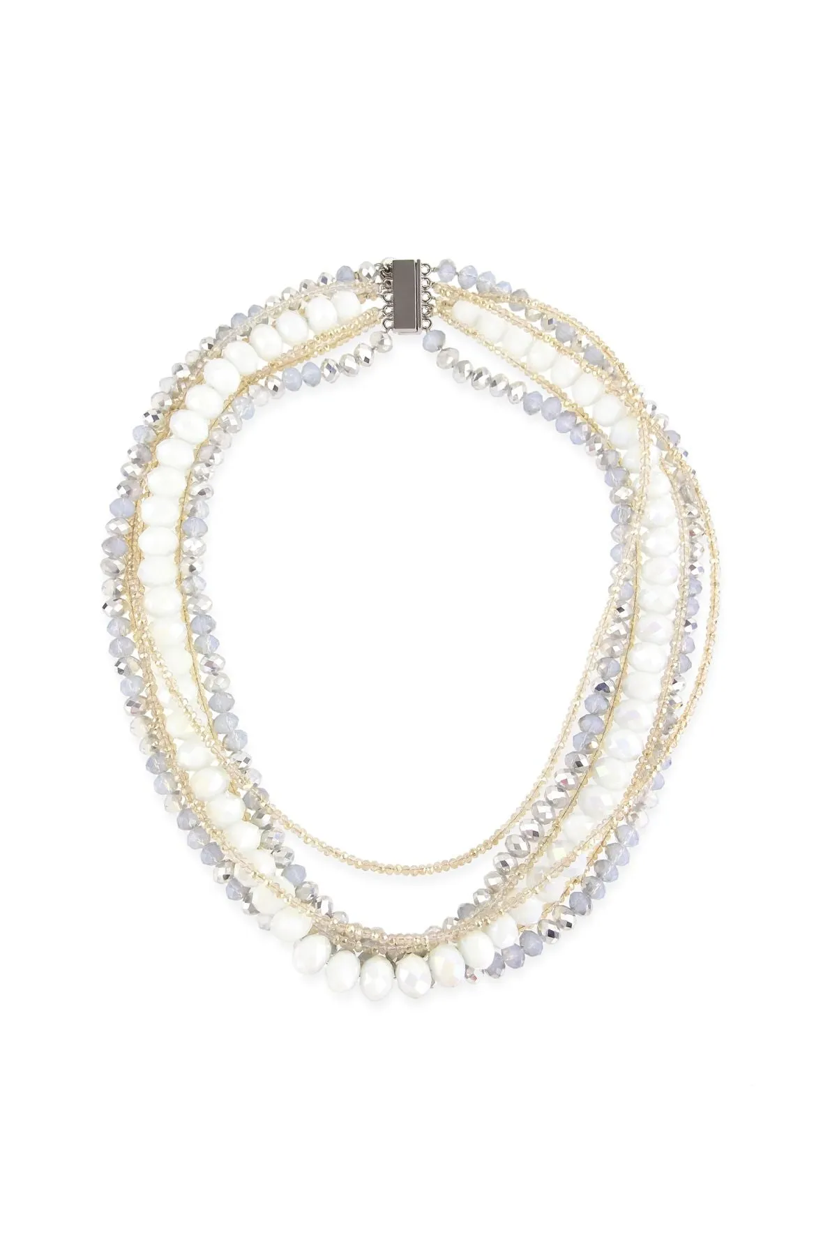 Lunar Beaded Collar Necklace