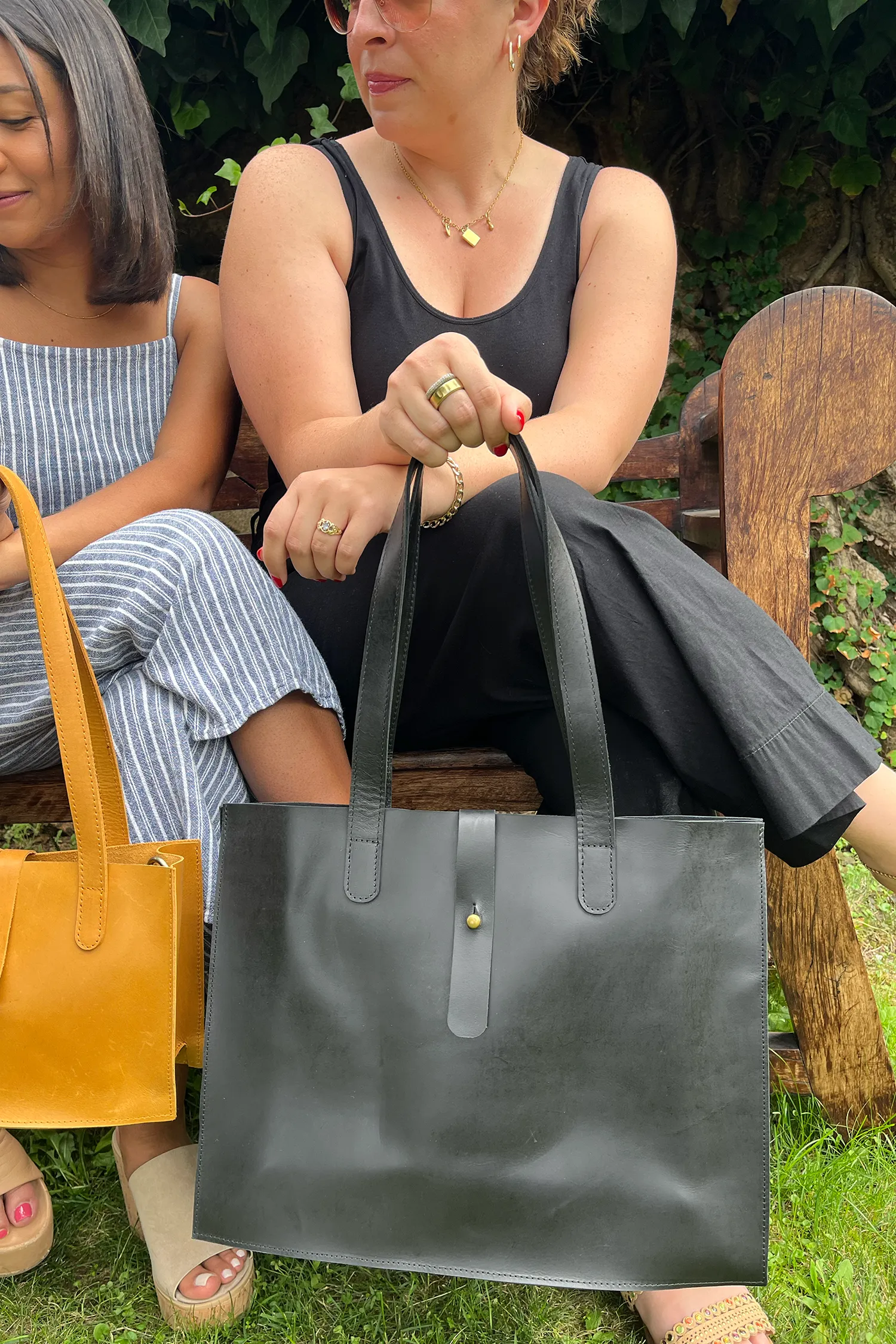 MADE TO ORDER - Girl Power USA Large Leather Handbag