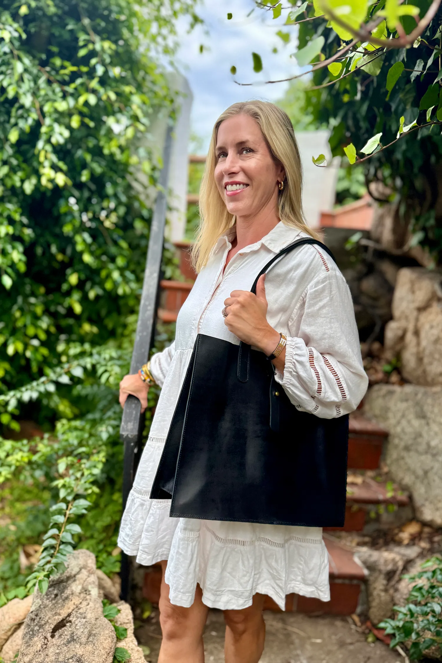 MADE TO ORDER - Girl Power USA Large Leather Handbag
