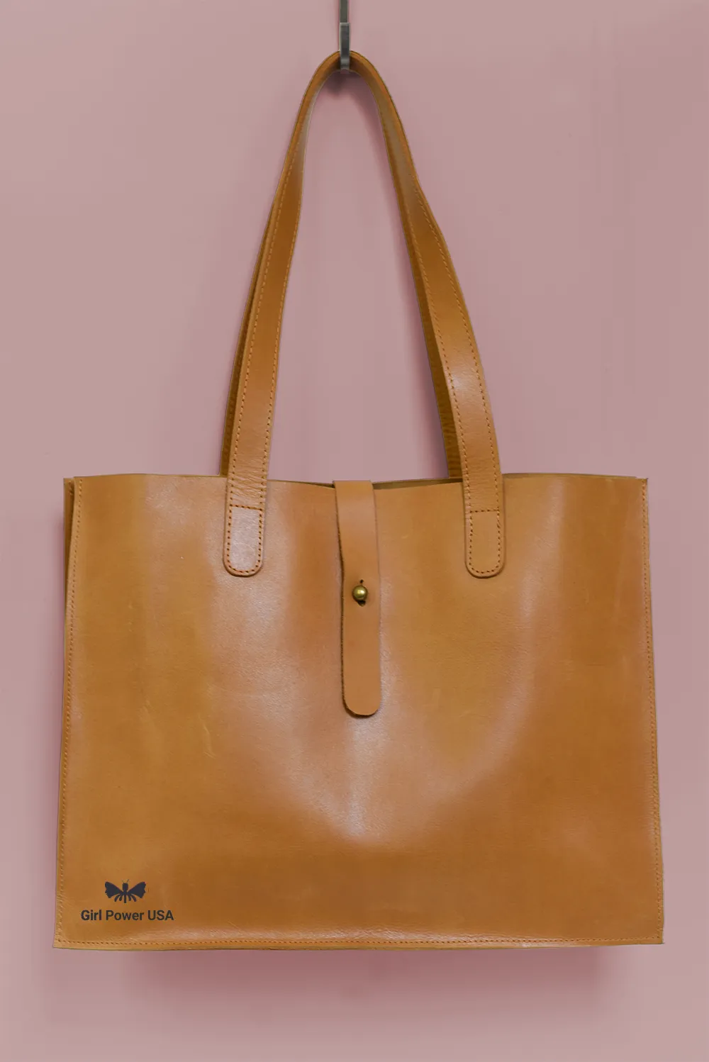 MADE TO ORDER - Girl Power USA Large Leather Handbag