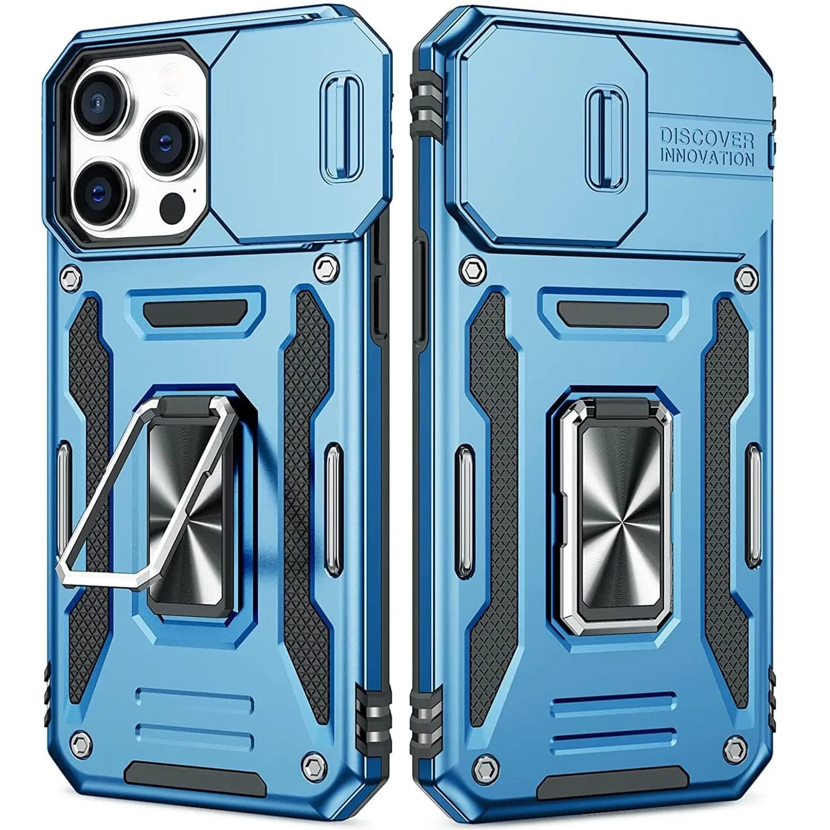 Magnetic Phone Case With Kickstand & Camera Cover