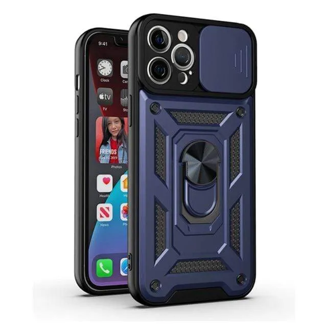 Magnetic Shockproof Phone Case With Camera Cover