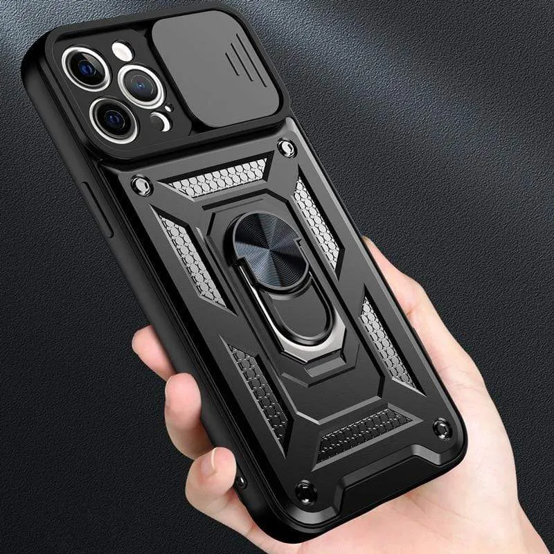Magnetic Shockproof Phone Case With Camera Cover