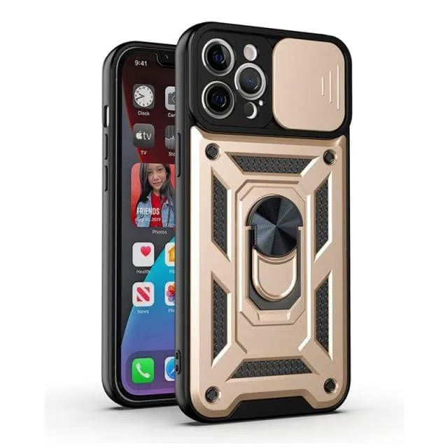Magnetic Shockproof Phone Case With Camera Cover