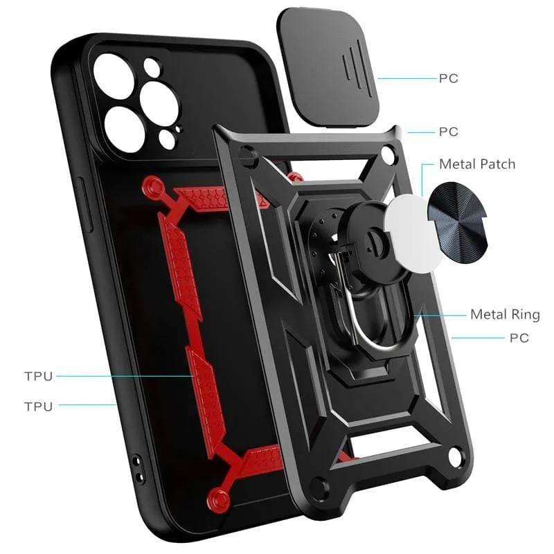 Magnetic Shockproof Phone Case With Camera Cover