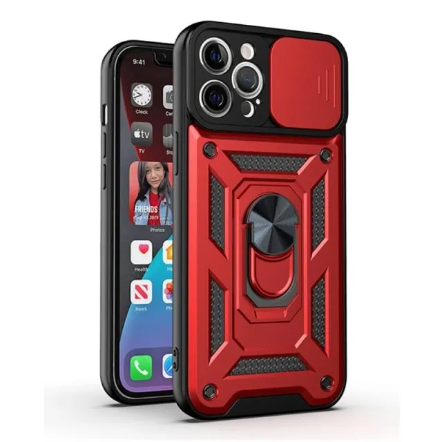 Magnetic Shockproof Phone Case With Camera Cover