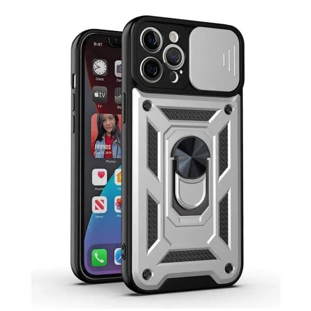 Magnetic Shockproof Phone Case With Camera Cover
