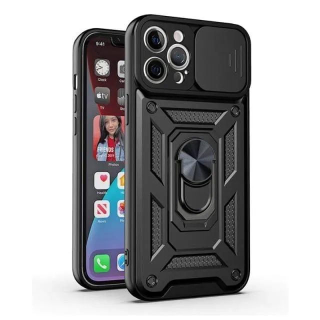 Magnetic Shockproof Phone Case With Camera Cover