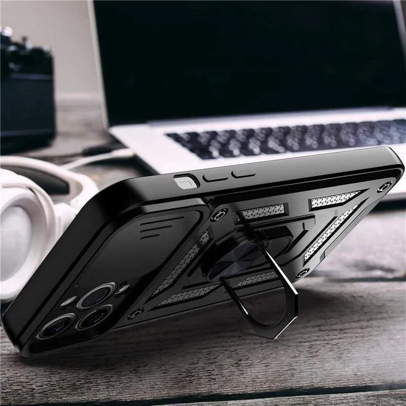 Magnetic Shockproof Phone Case With Camera Cover