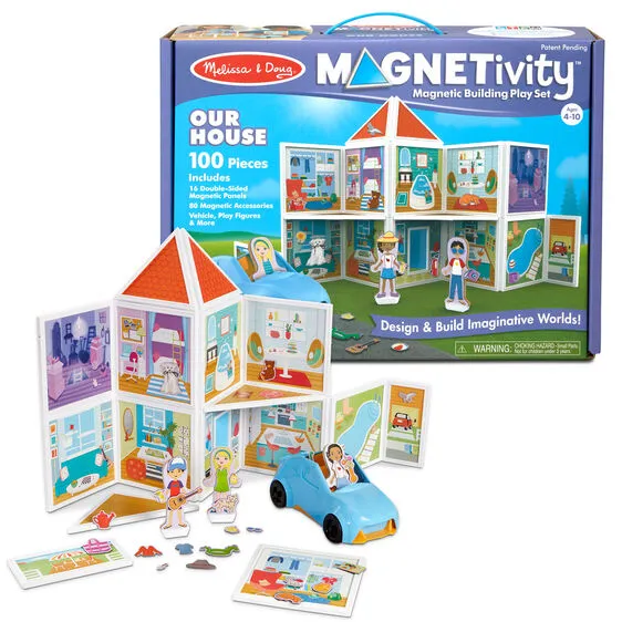 MAGNETIVITY BUILDING PLAY SET - OUR HOUSE (D)