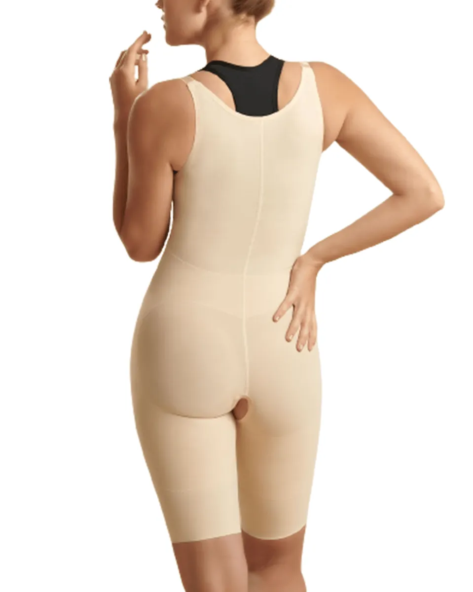 Marena Reinforced Girdle with High-Back and Layered Panels - Short length - Beige/Black