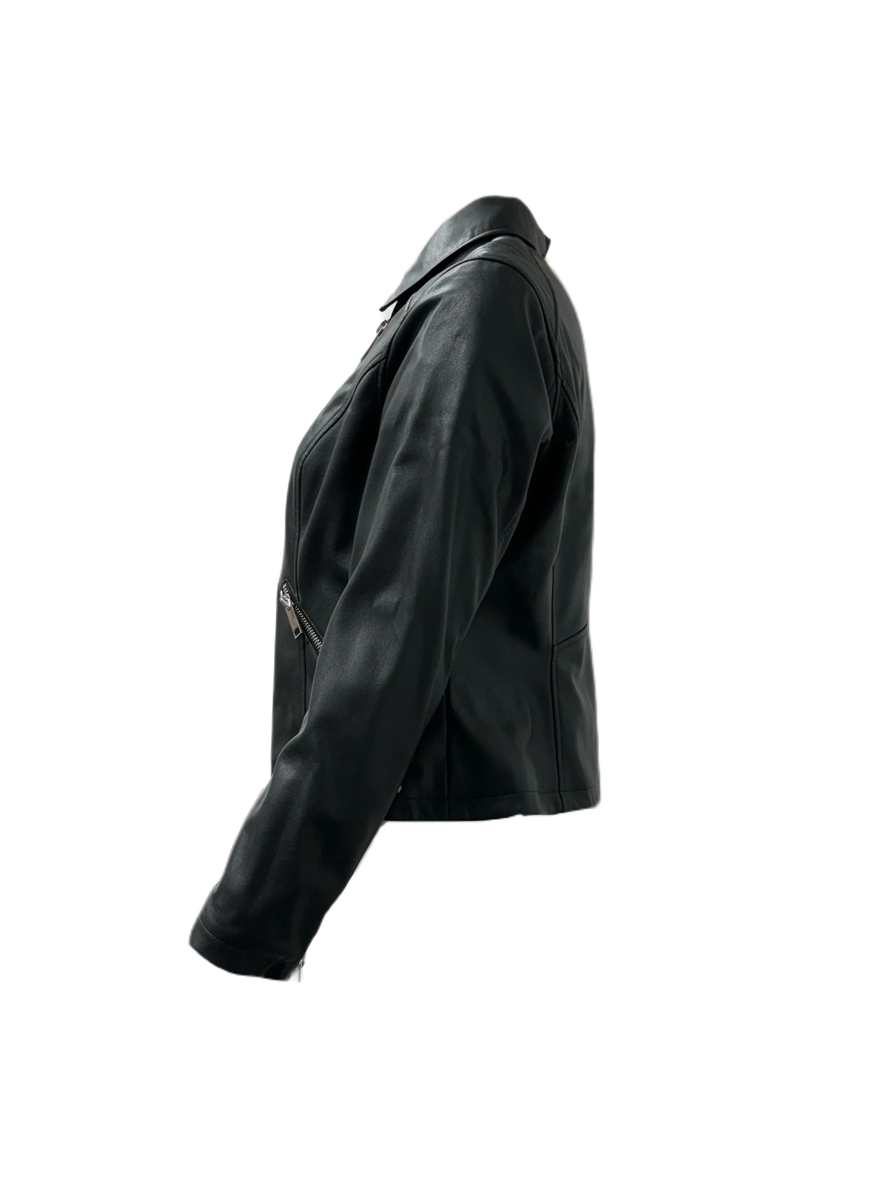 Marina Rinaldi Women's Black Camera Zipper Closure Jacket NWT