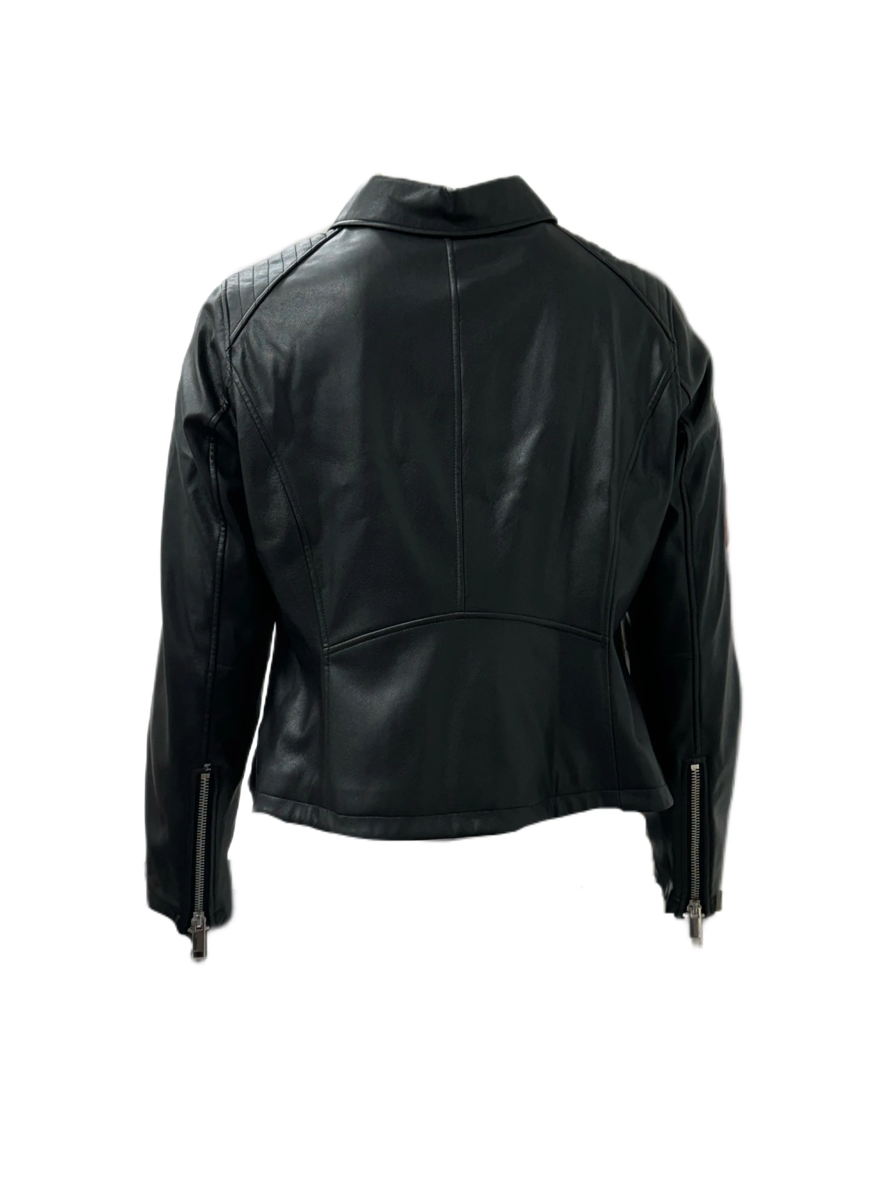 Marina Rinaldi Women's Black Camera Zipper Closure Jacket NWT
