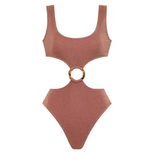 Mauve Sparkle Ky One-Piece