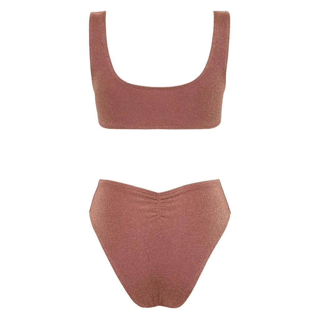 Mauve Sparkle Ky One-Piece