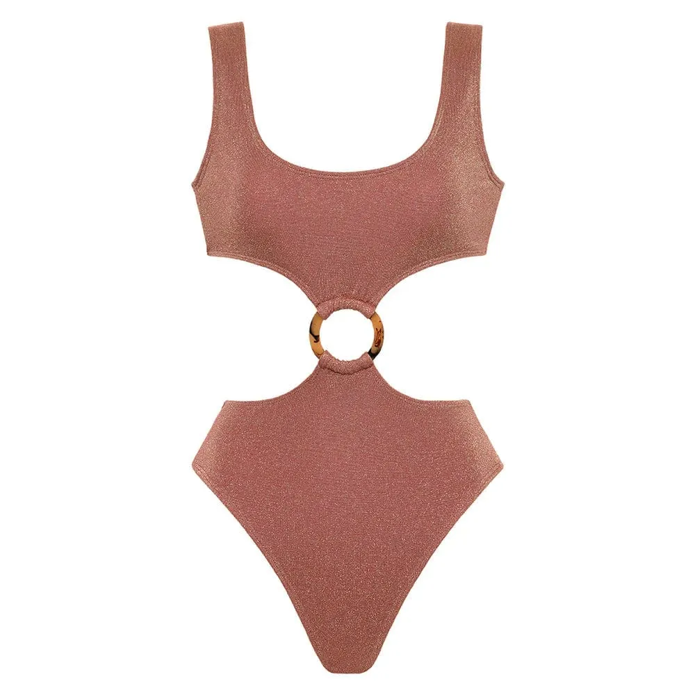 Mauve Sparkle Ky One-Piece
