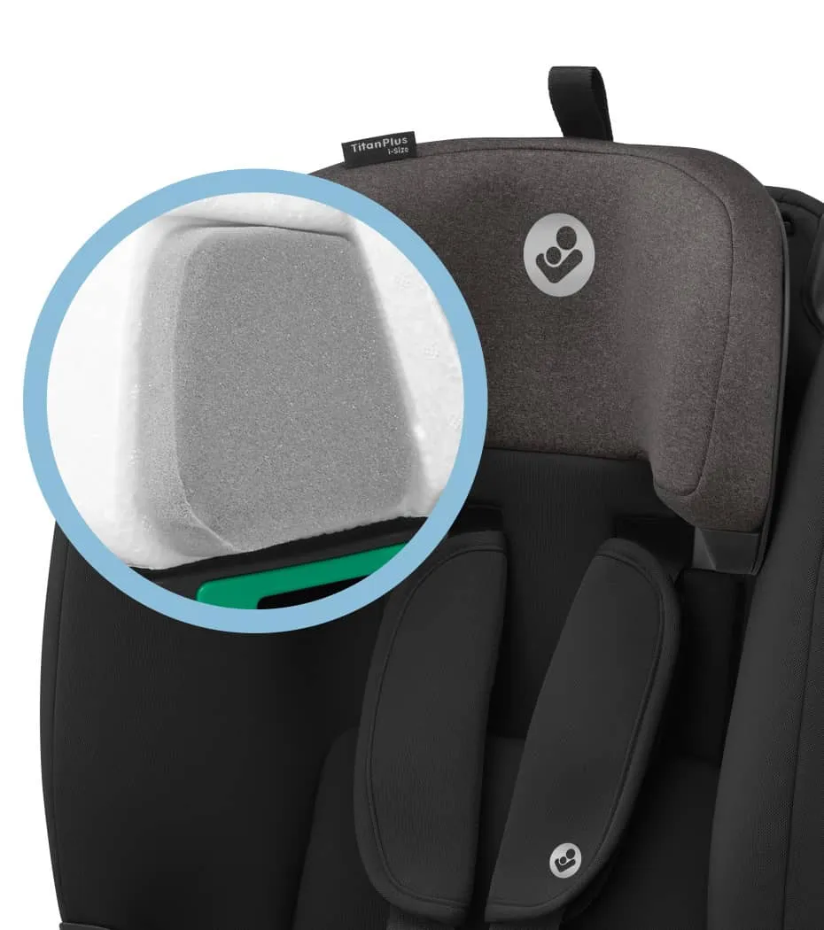 Maxi Cosi Titan Plus i-Size 1/2/3 Car Seat - Authentic Black
