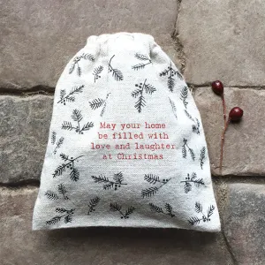 May Your Home Be Filled With Love Drawstring Bag ~ East of India