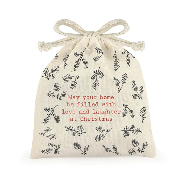 May Your Home Be Filled With Love Drawstring Bag ~ East of India