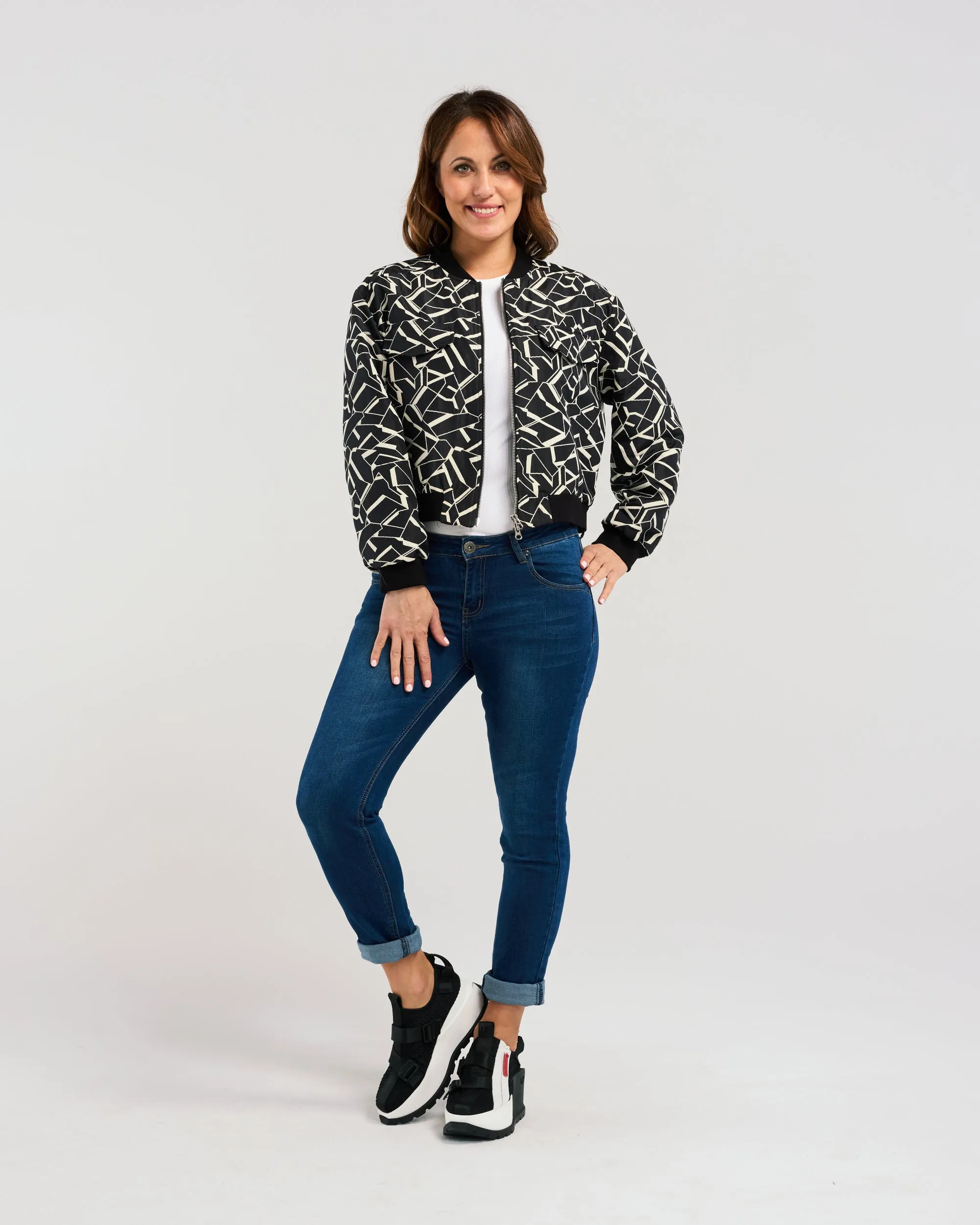 Mila Jacket | Geometric | Zafina