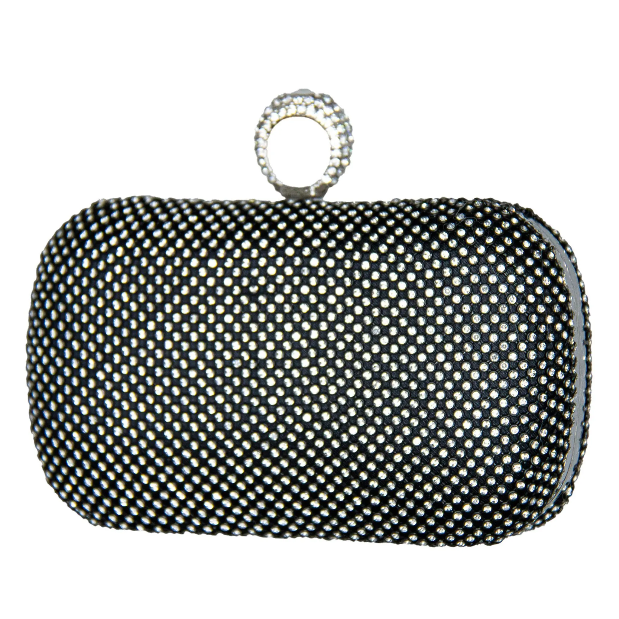 Mimi Black Ring Clutch