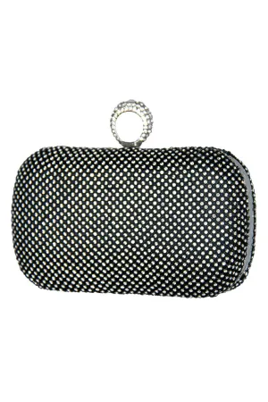 Mimi Black Ring Clutch