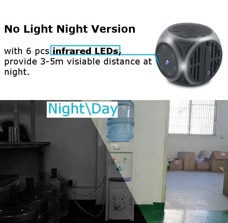 Mini 1080P Action Camera: 140° FOV Built-in Battery, Timestamp, Motion Capture