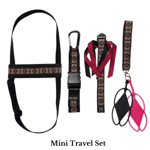 Mini Travel Set - Burgundy Scroll