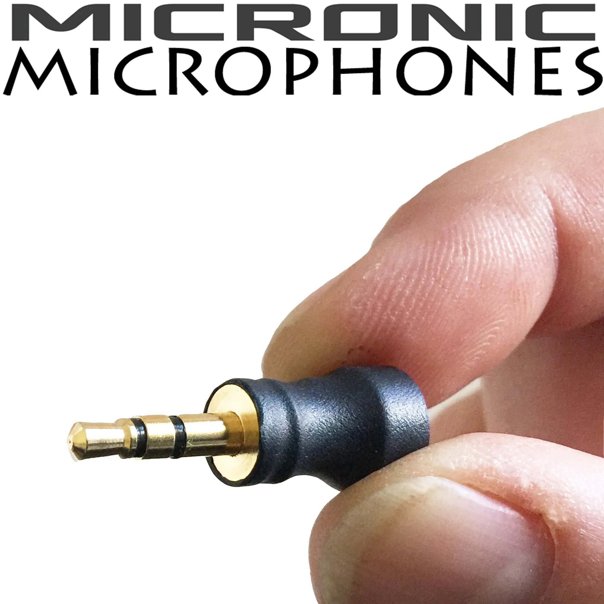 Miniature 3.5mm TRS True Stereo Wired Microphone for PC, Laptop and Digital Voice Recorder