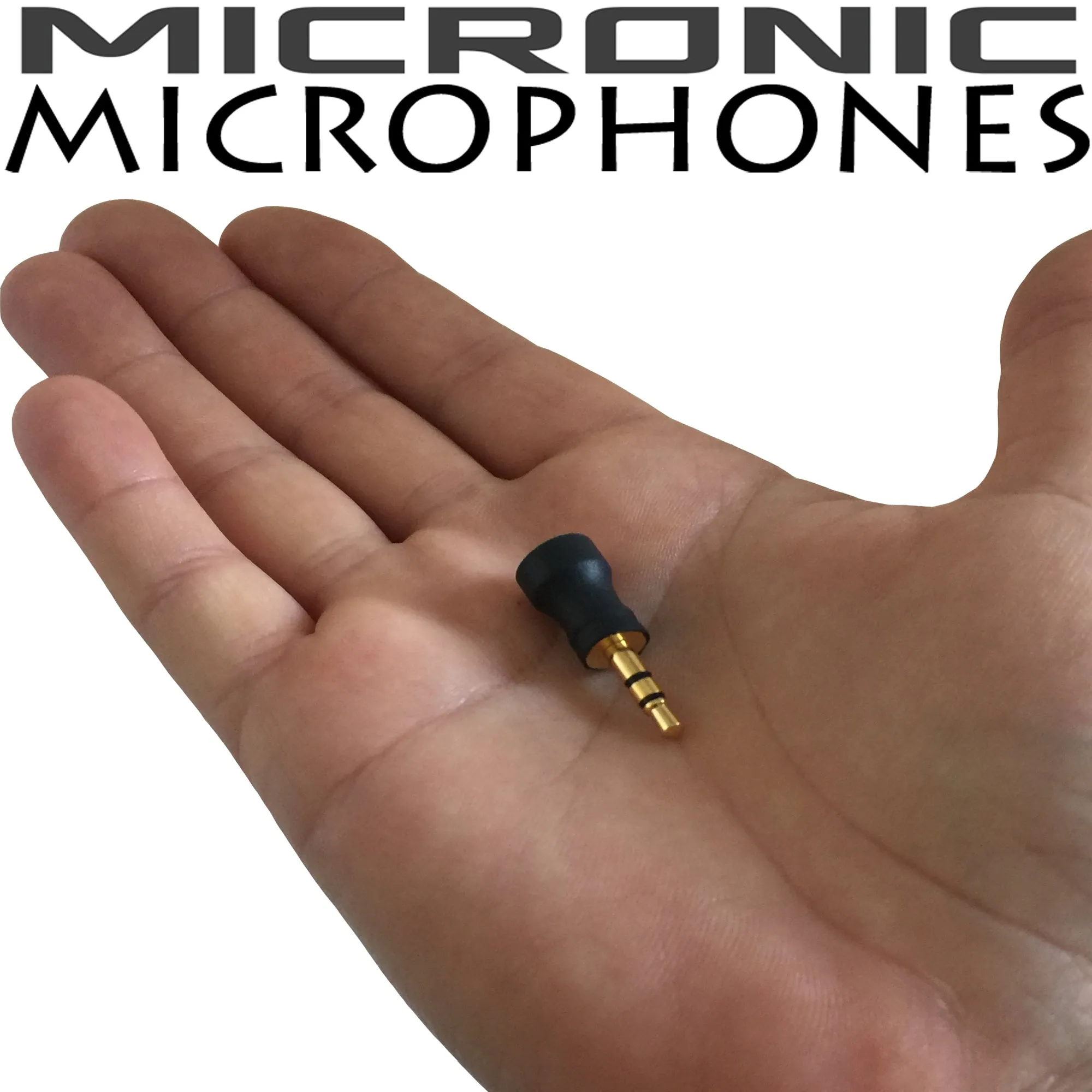 Miniature 3.5mm TRS True Stereo Wired Microphone for PC, Laptop and Digital Voice Recorder