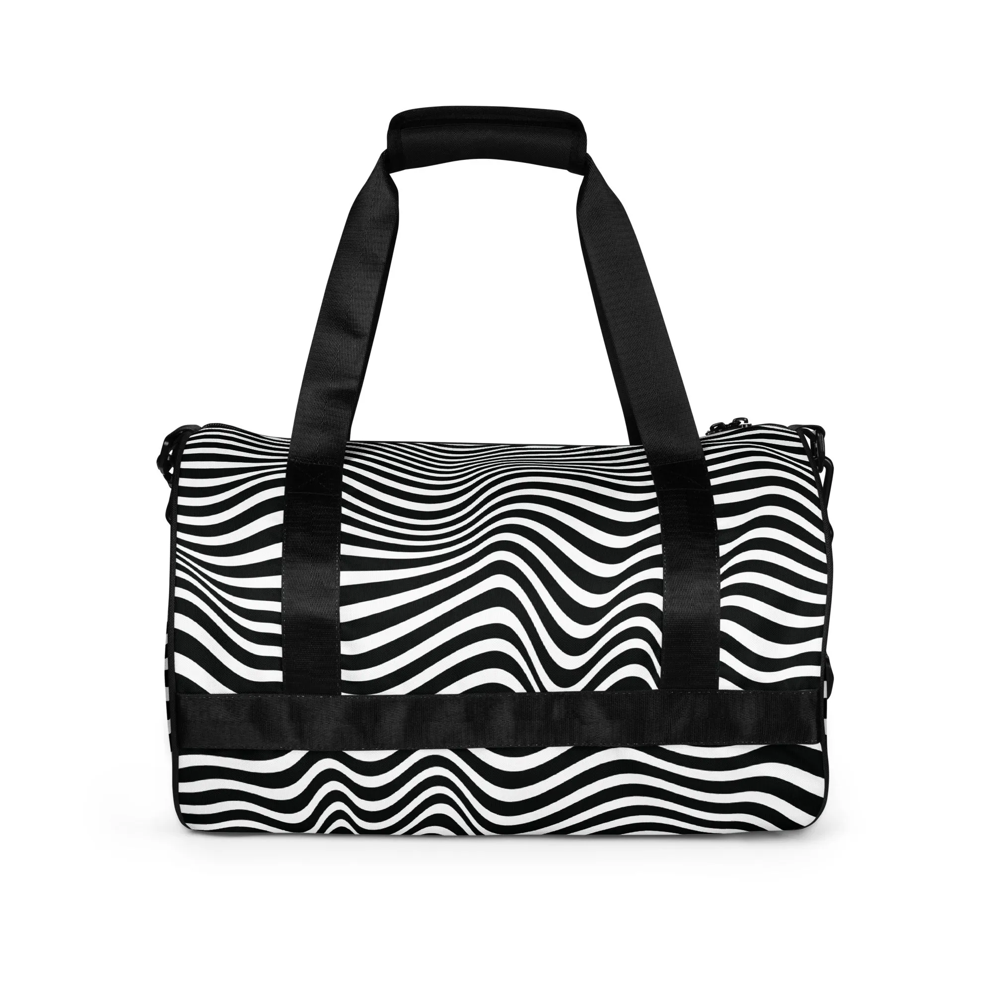 Monochrome Wave - Sustainably Made Gym Bag