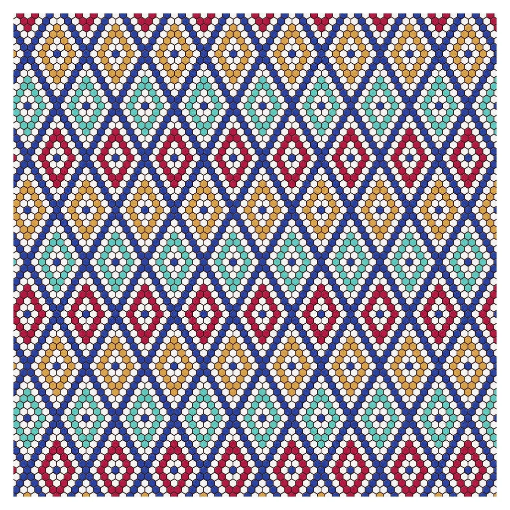 Moroccan Mosaic Heat Transfer Vinyl Sheet