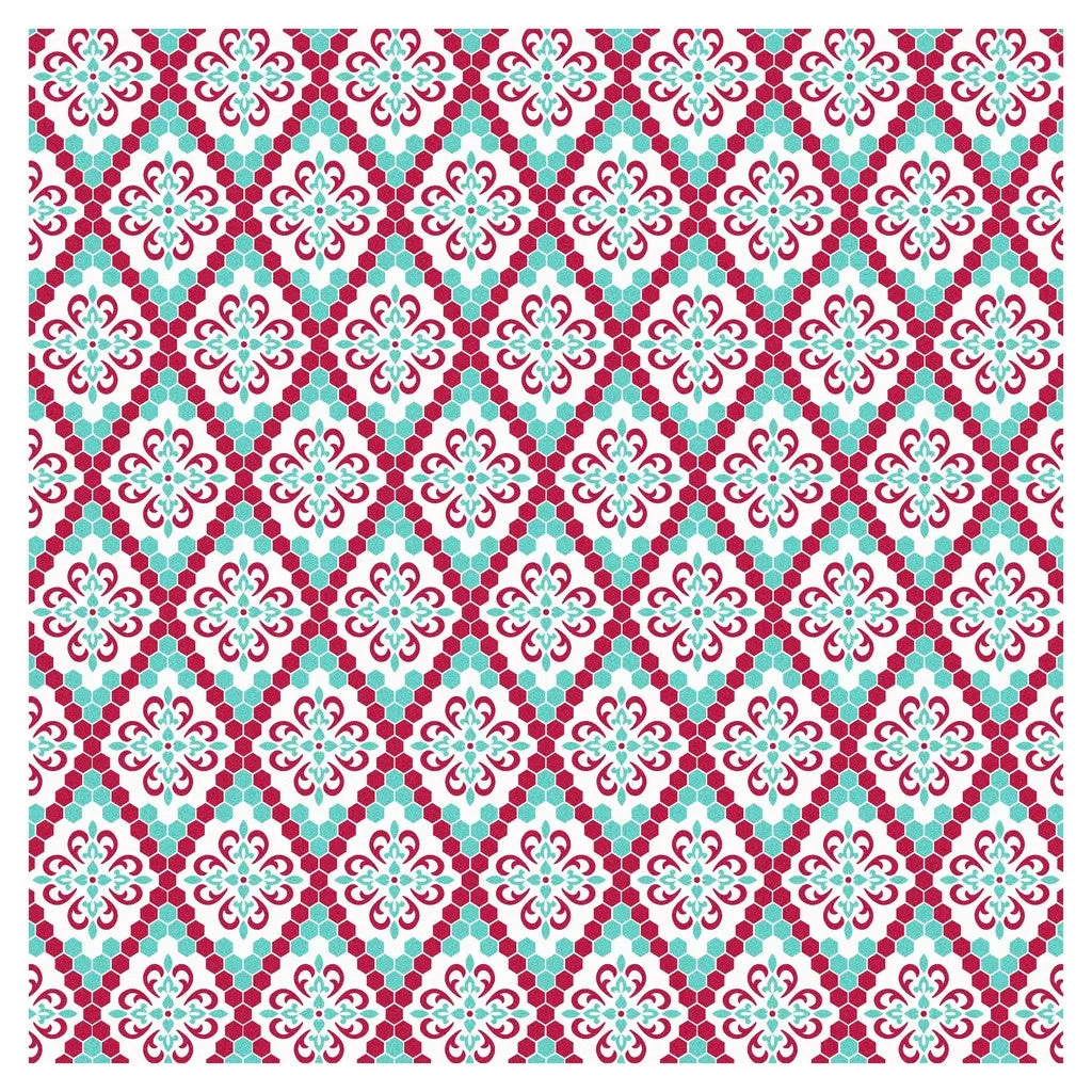 Moroccan Mosaic Heat Transfer Vinyl Sheet