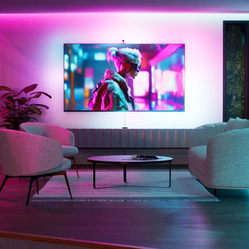 Nanoleaf 4D Screen Mirror   Lightstrip Kit (TVs & Monitors Up to 65″) - 4 metres