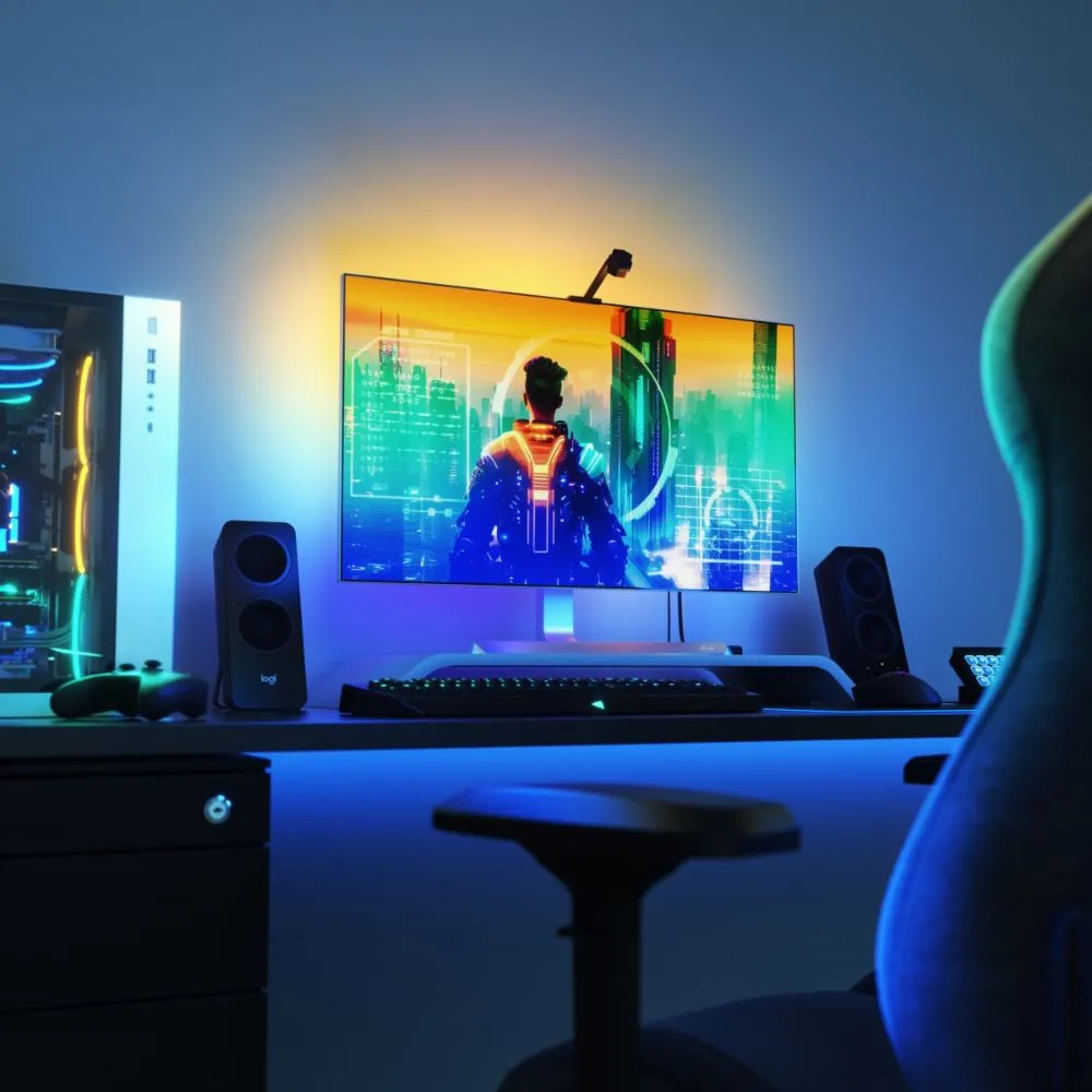 Nanoleaf 4D Screen Mirror   Lightstrip Kit (TVs & Monitors Up to 65″) - 4 metres