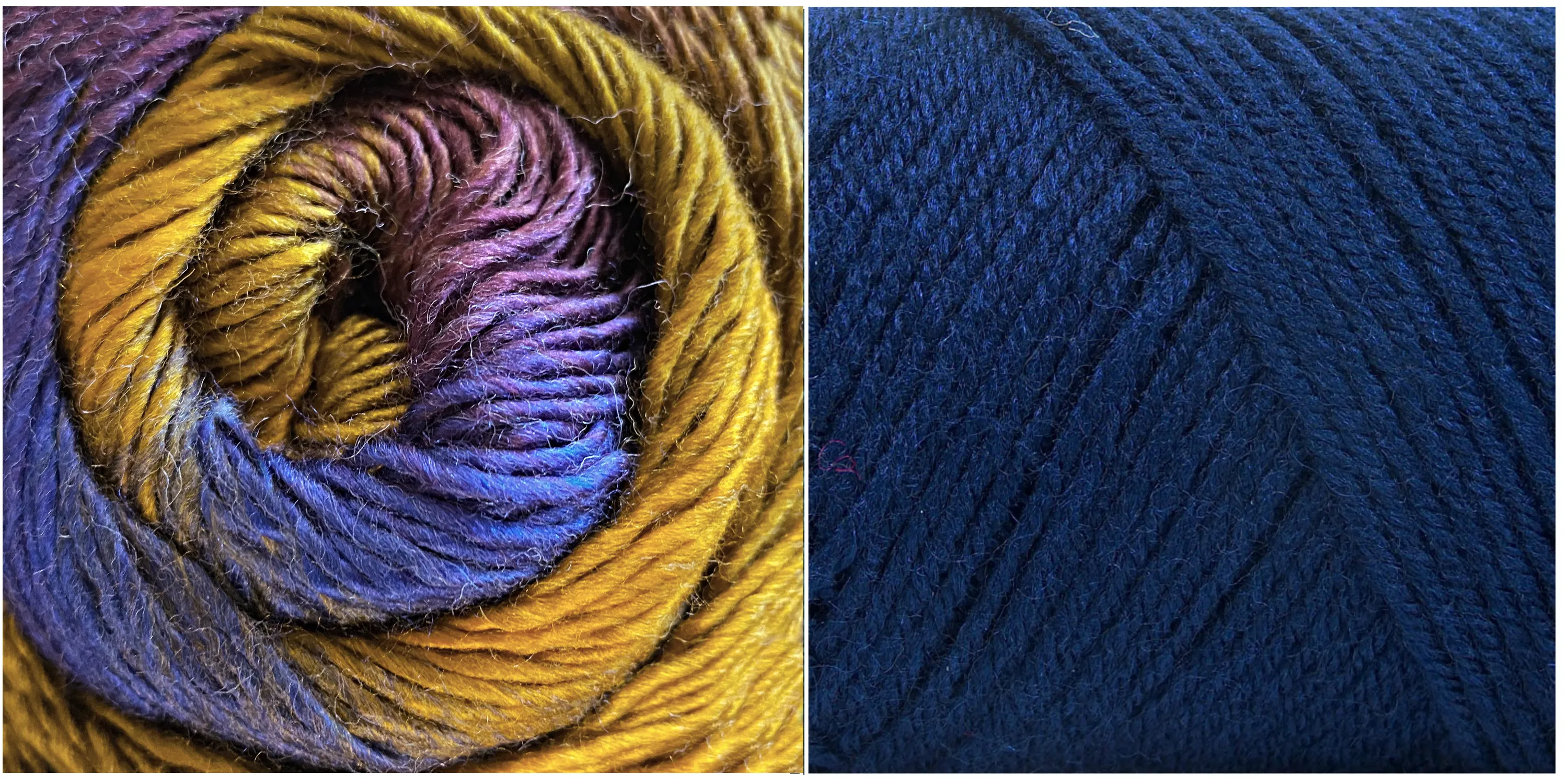 NAVY (Dreamlicious) SPLENDOR (Chromatic Wool) Mandala Pillow