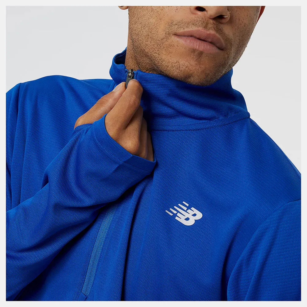 New Balance Mens 5K Half Zip Longsleeve Top