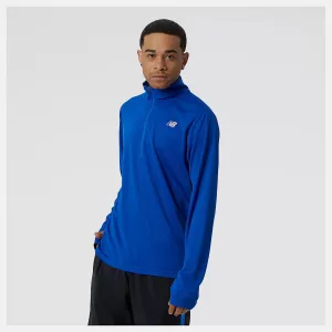 New Balance Mens 5K Half Zip Longsleeve Top
