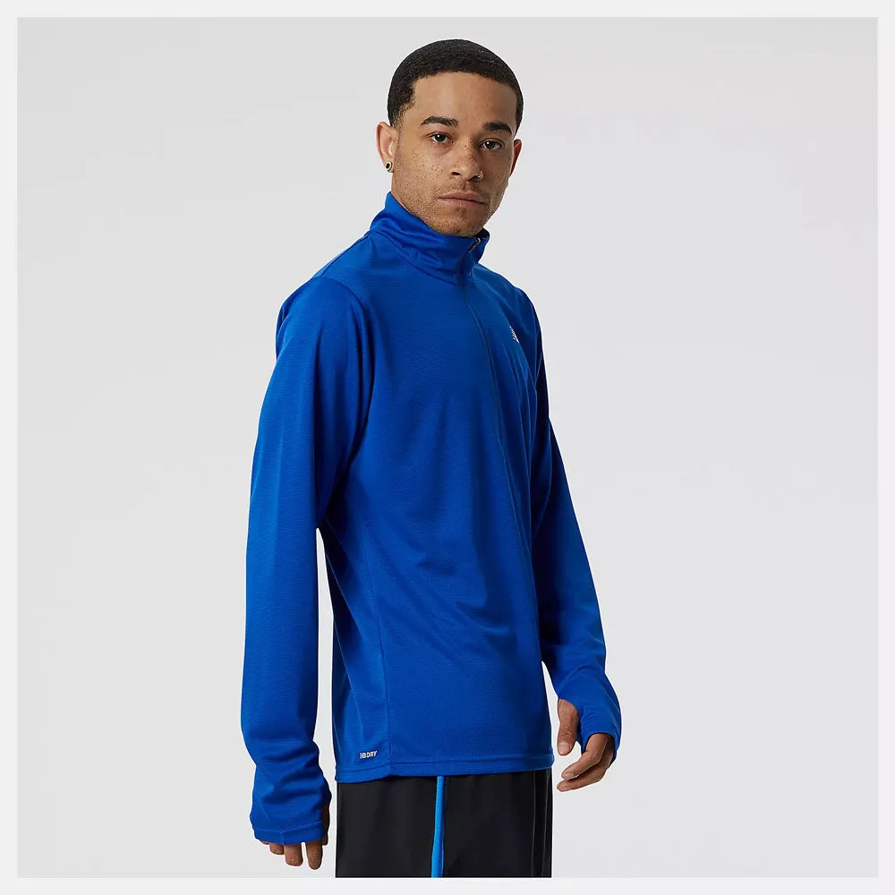 New Balance Mens 5K Half Zip Longsleeve Top