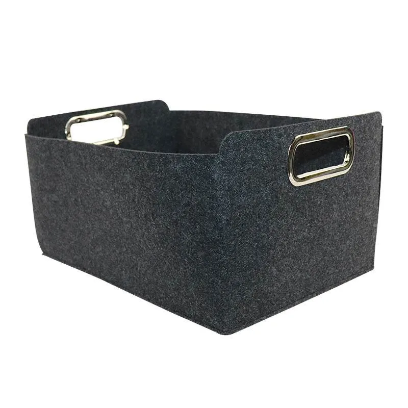 Nordic Felt Storage Basket Sundries Storage Basket Toy Basket Portable Laundry Storage Box