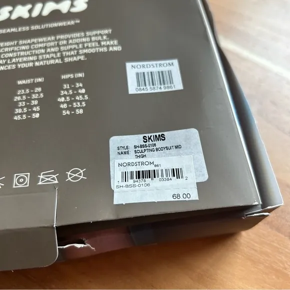 NWT Skims Seamless Sculpt Mid Thigh Bodysuit Mica