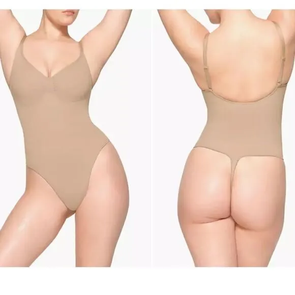 NWT Skims Seamless Sculpting Thong Bodysuit Clay 2X