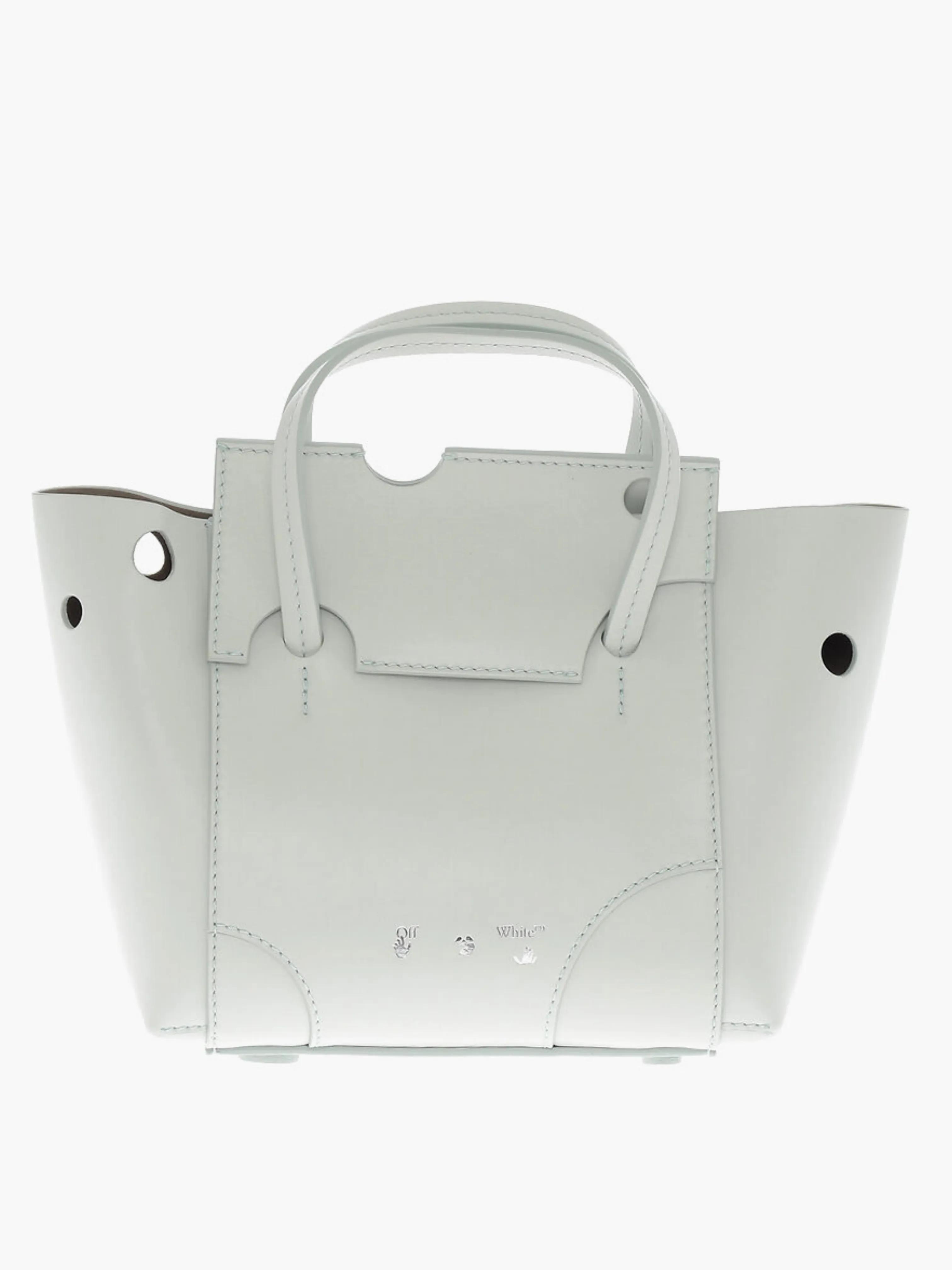 OFF-WHITE BURROW TOTE 25 GREY/BLUE
