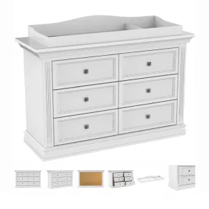 Office drawer 6 Double - Verona- White
