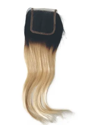 Ombre Closure (Natural Black/1B-Golden Blonde/ #22)