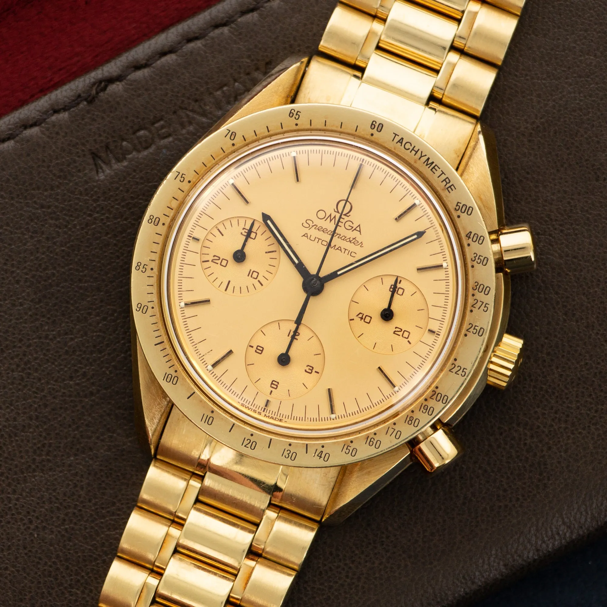 Omega Yellow Gold Speedmaster Watch, ref. 3551.20