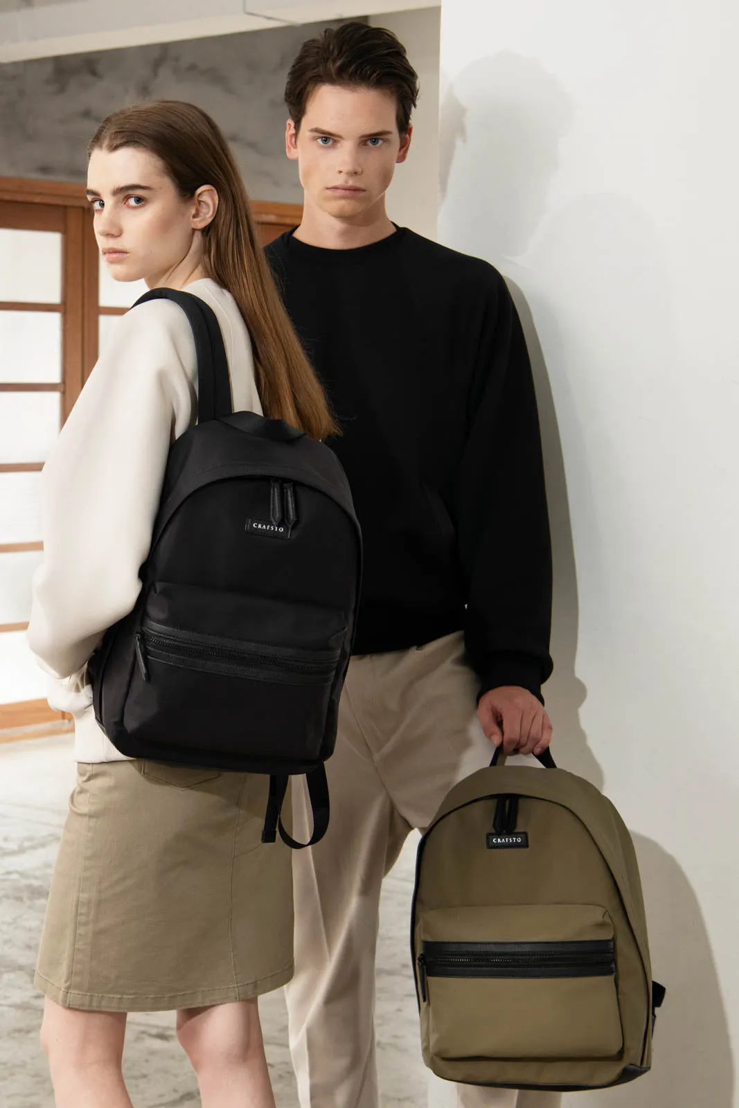 “Onibegie” x Mushroom Leather Backpack