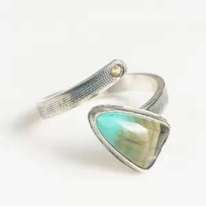 Opalized Petrified Wood Ring